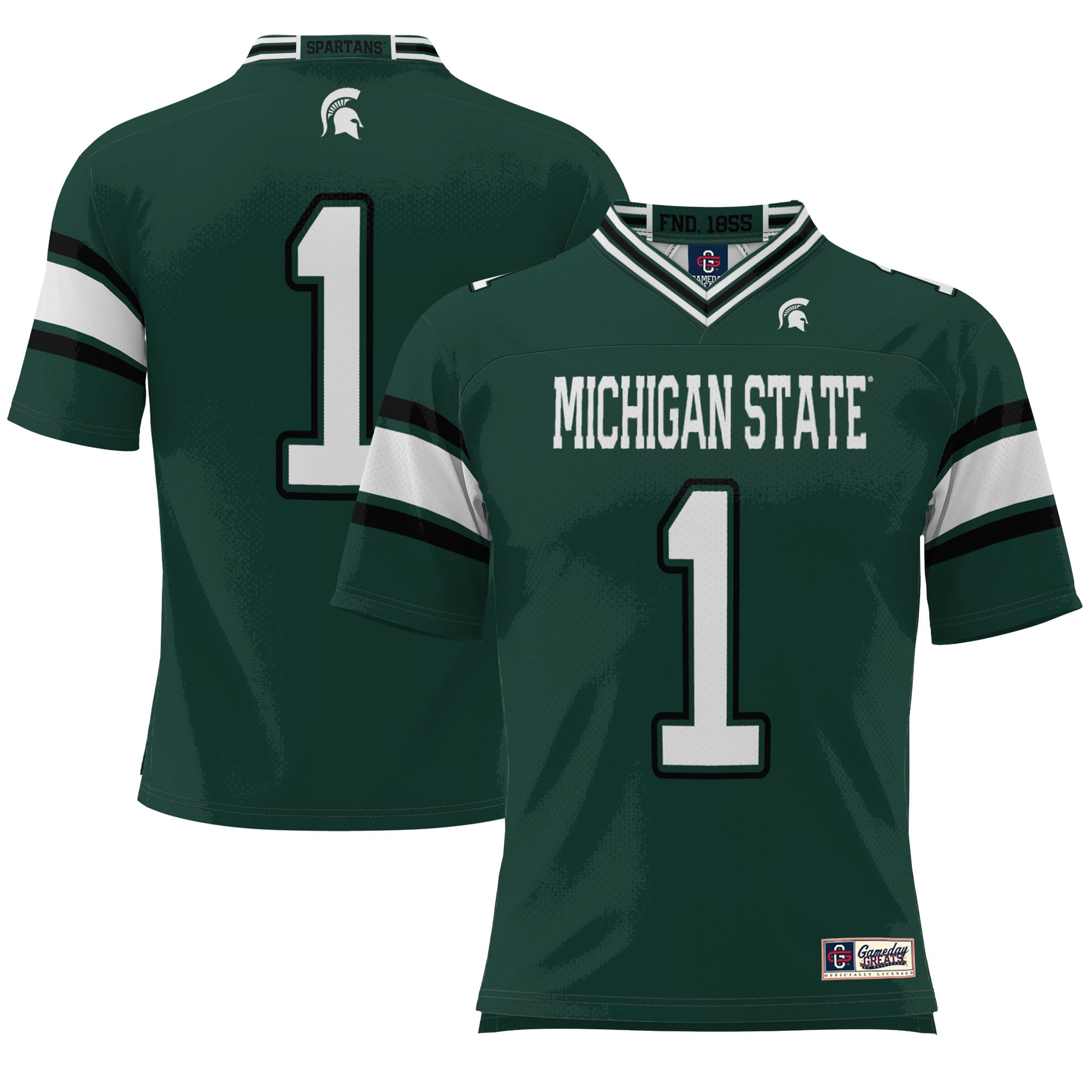 [DDG] Michigan State Spartans GameDay Greats Youth Endzone Football Jersey - Green