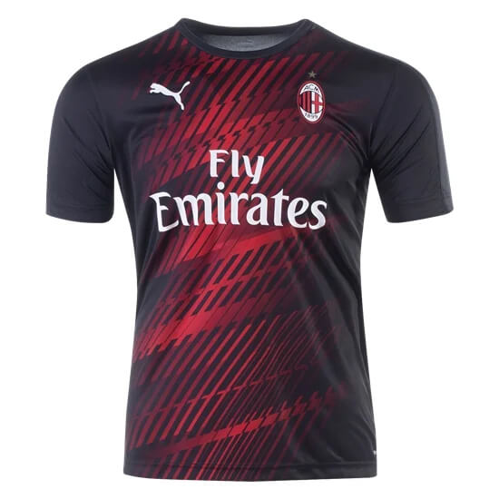 Licensed Durable AC Milan 20-21 Pre Match Soccer Jersey Shirt