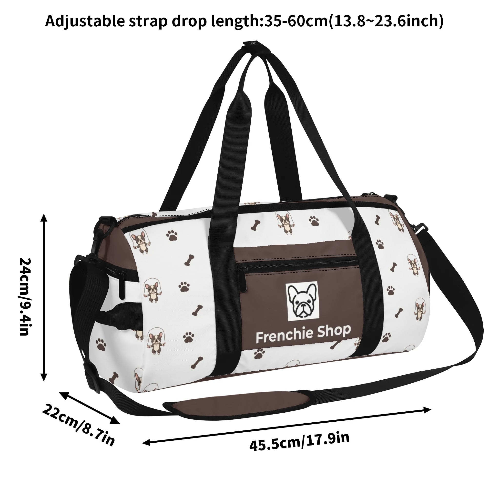 Everyday Stylish Winston - Gym Bag For Frenchie Lovers as a Gift Stylish
