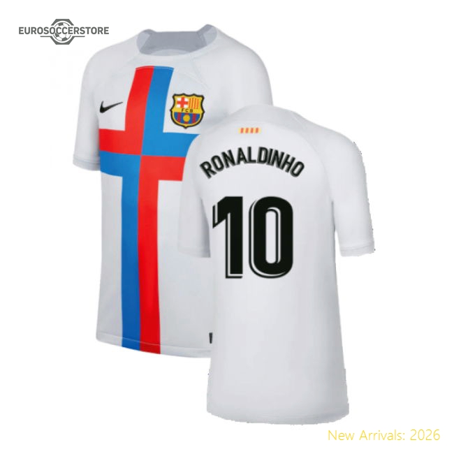 Comfortable Kids Football Team Ronaldinho Jersey 2022-2023 Easy-care