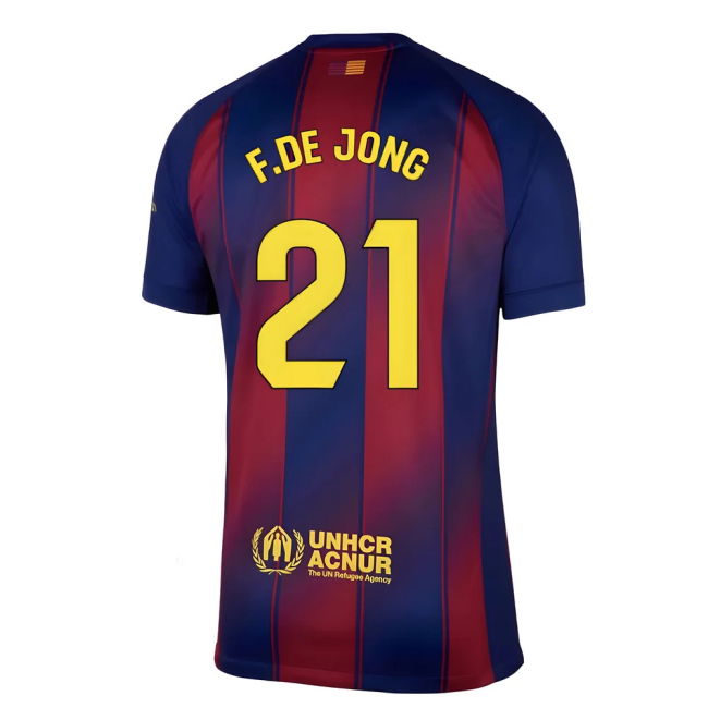 Official 2025-2026 Barcelona Spanish Football Home Shirt (Jong 21)