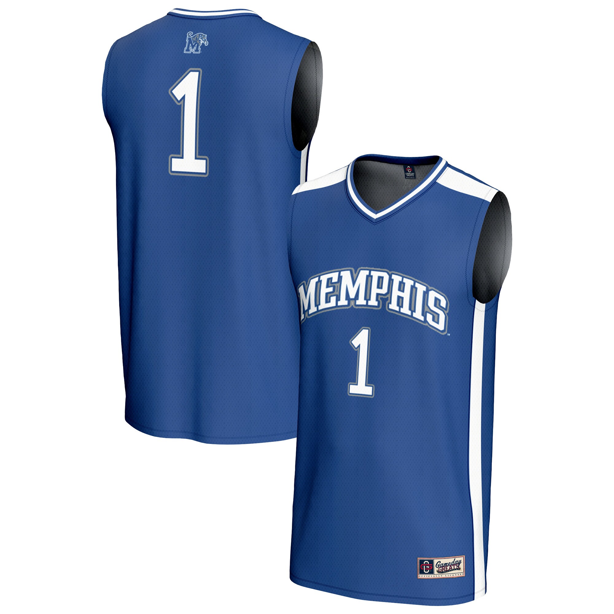 [DDG] Memphis Tigers GameDay Greats Unisex Lightweight Collegiate Basketball Fashion Jersey - Royal
