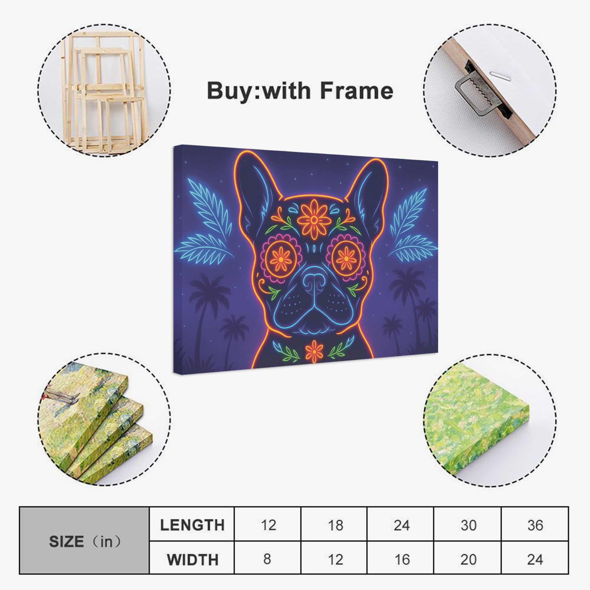 - Stylish Adorable Frenchie Canvas Wall Art Everyday Use | Stylish Look