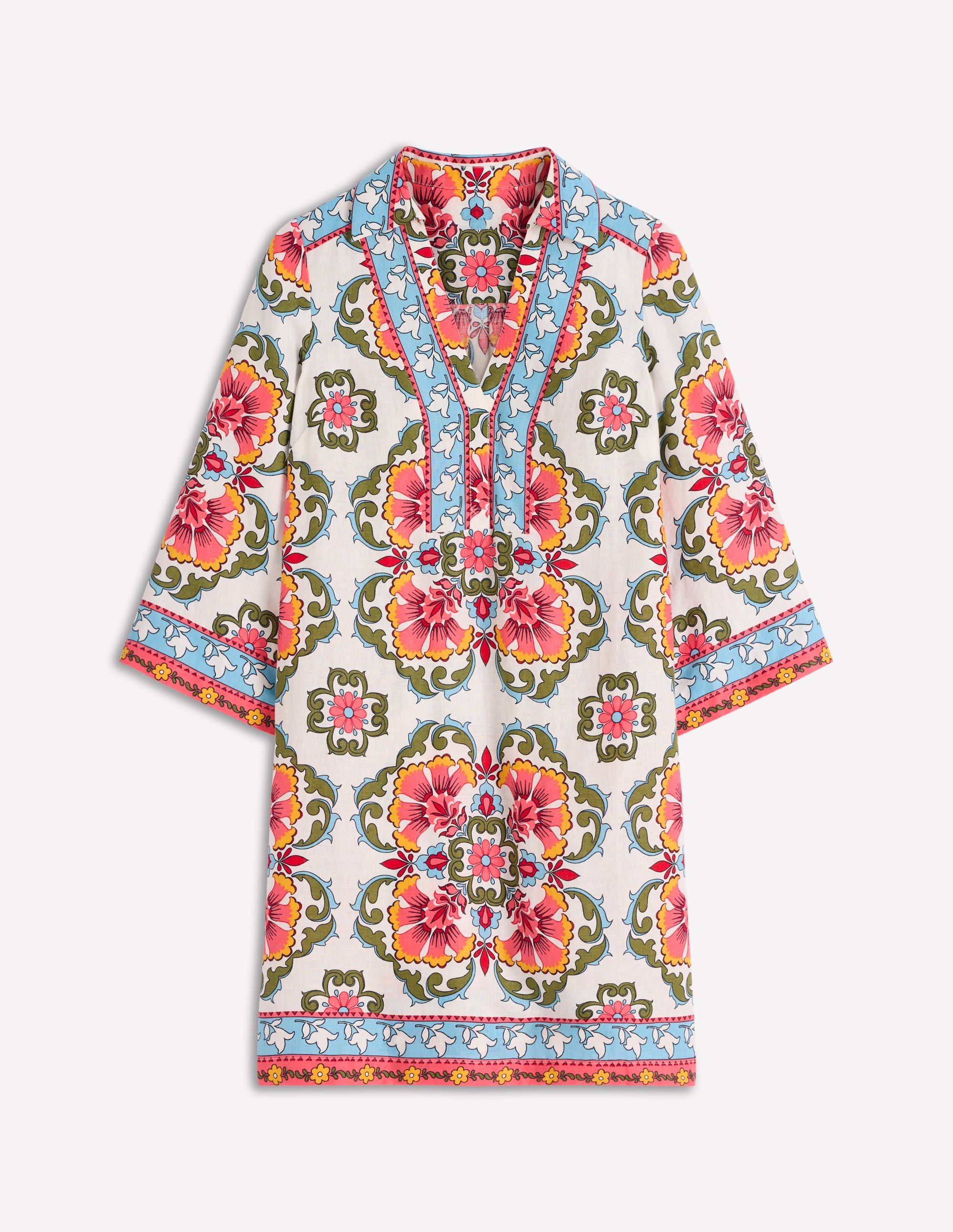 Carmen Linen Short Dress