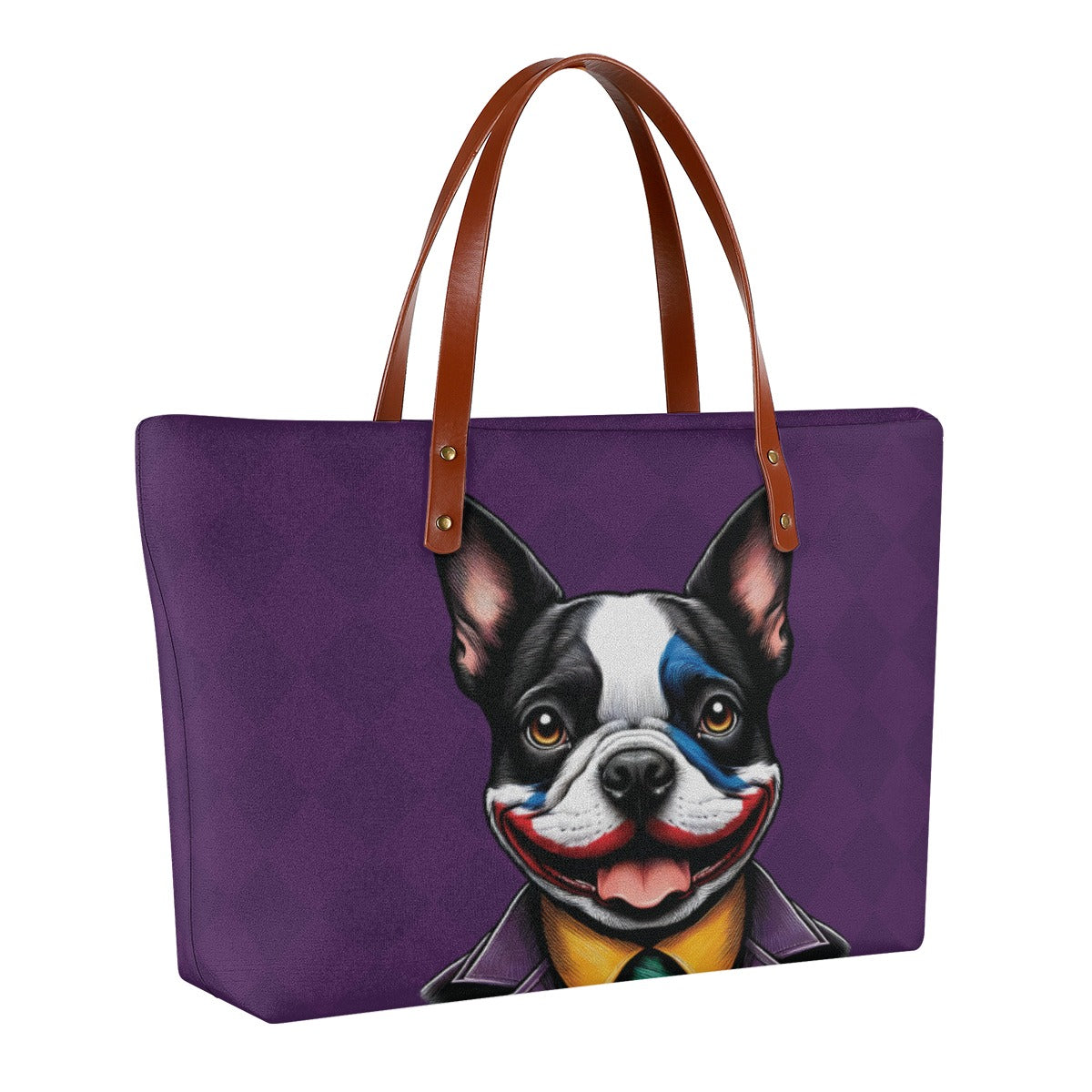 Trendy Olive- Women's Tote Bag For Boston Terrier Lovers for Pet Premium
