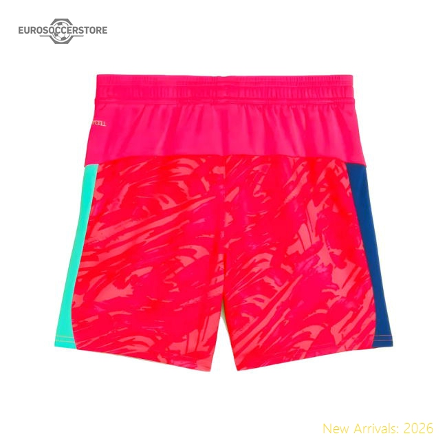 2025-2026 Man City Goalkeeper Home Shorts Pink - Kids Classic