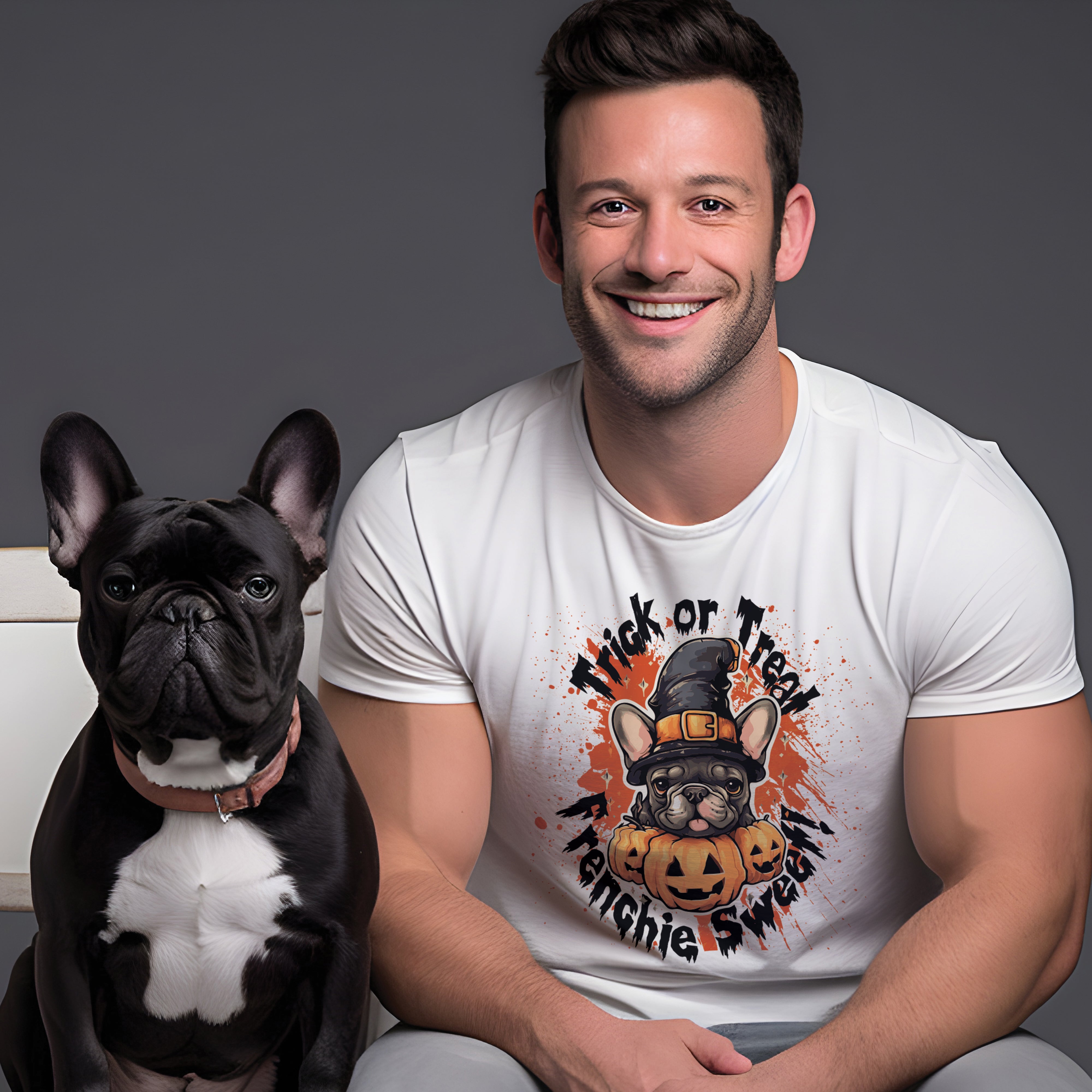 Frenchie Halloween Tee - Frenchie Lover Unisex T-shirt Casual Wear