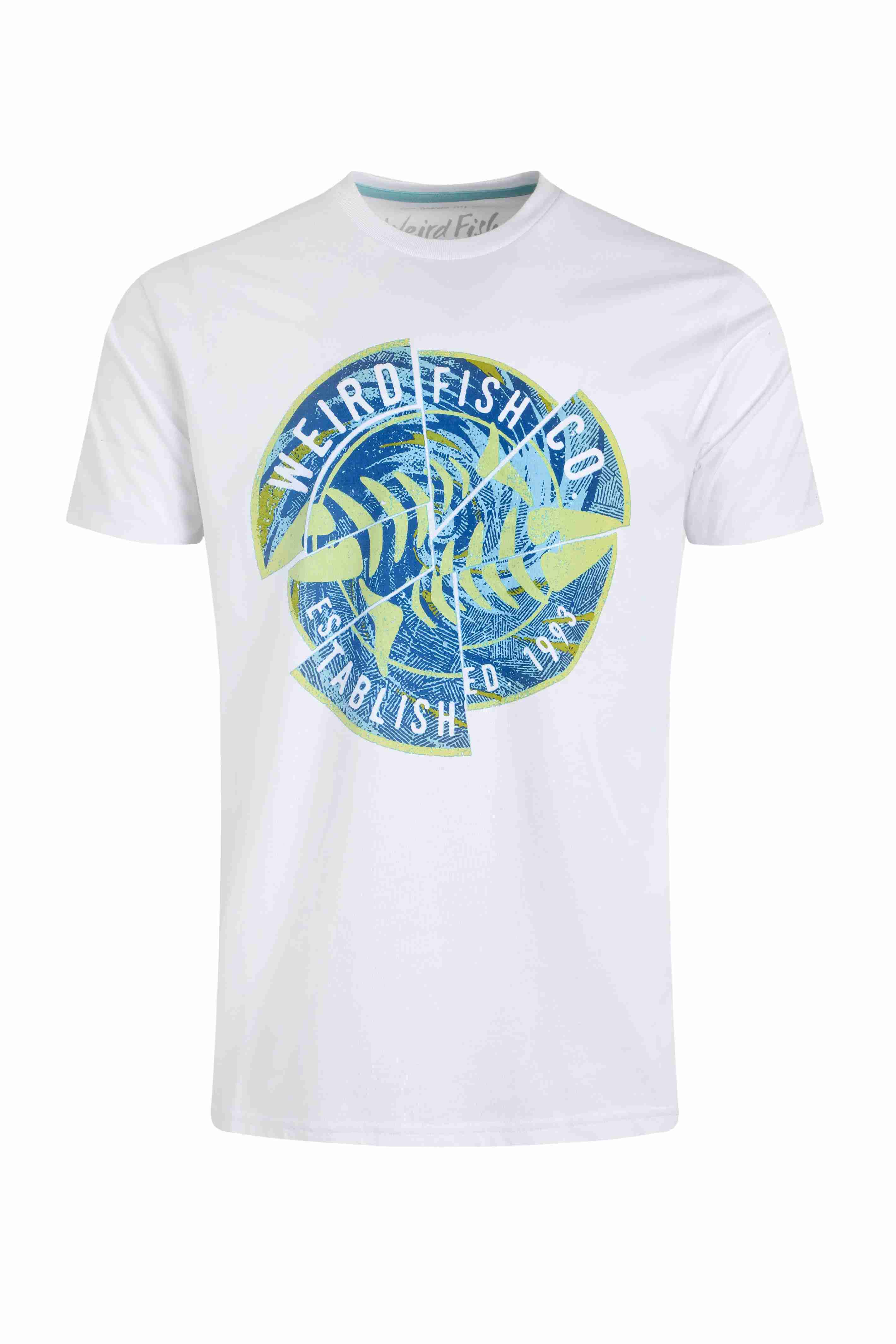 Vortex Front Print Graphic T-Shirt White