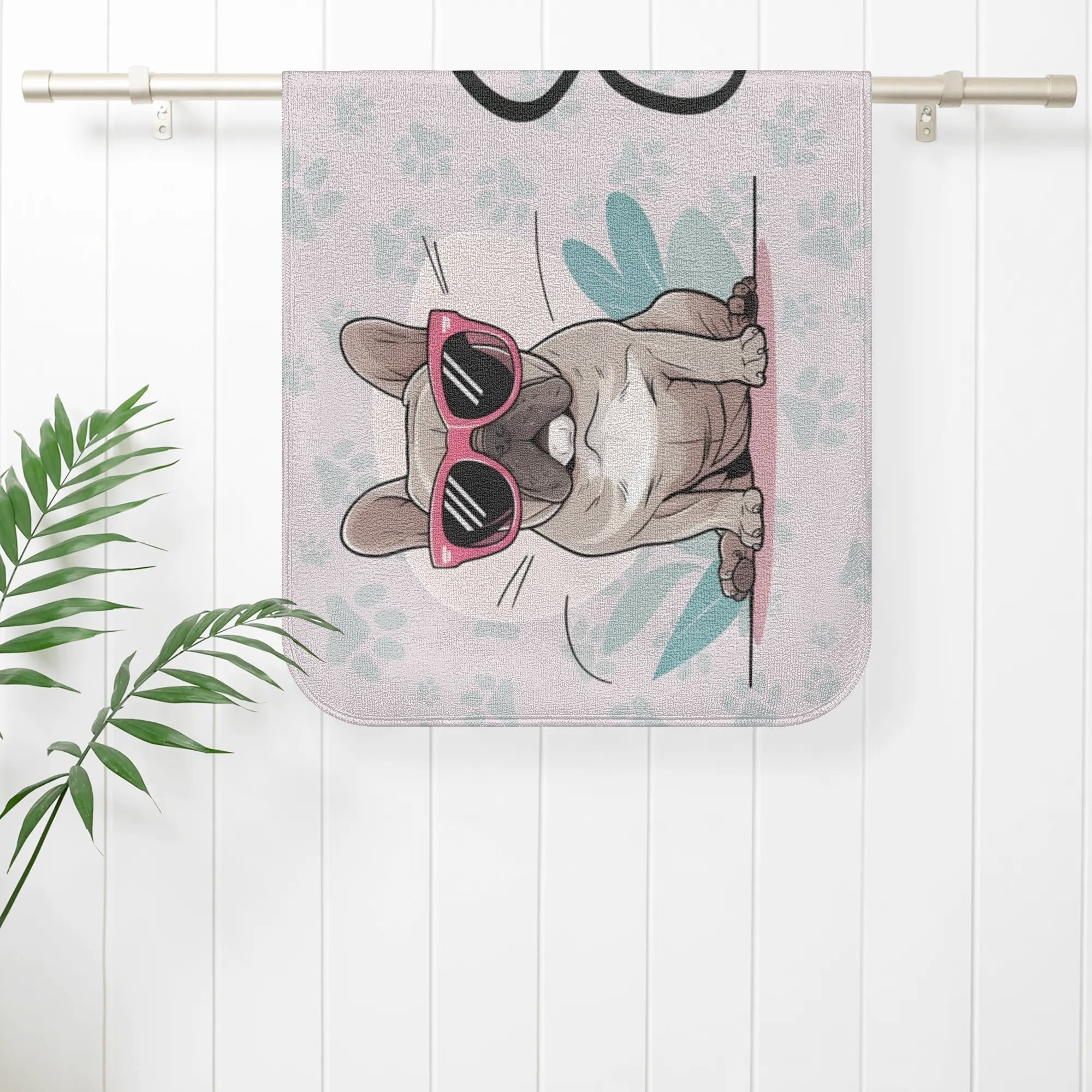 Frenchie-Fan Personalized Towel For Frenchie Lover With Frenchie Name...