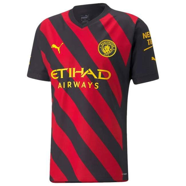 2022-2023 Man City Authentic Away Shirt (HAALAND 9) (Fan Favorite)