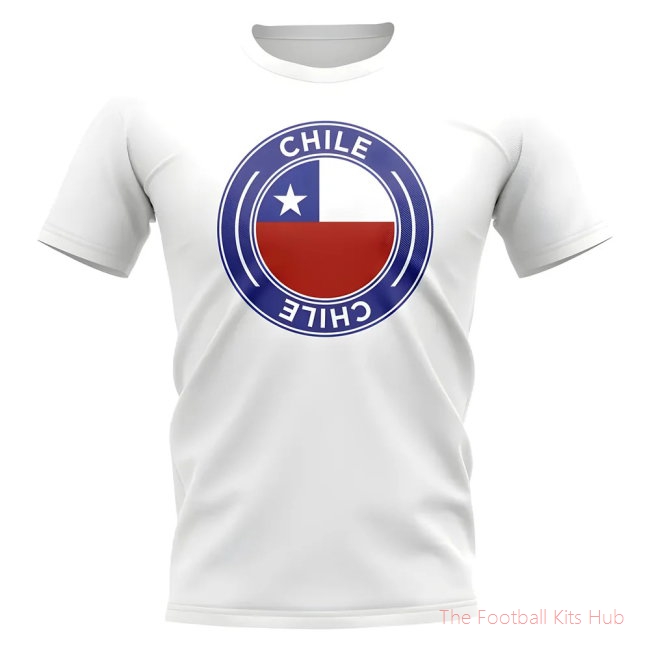 Chile Football Badge T-Shirt (White)