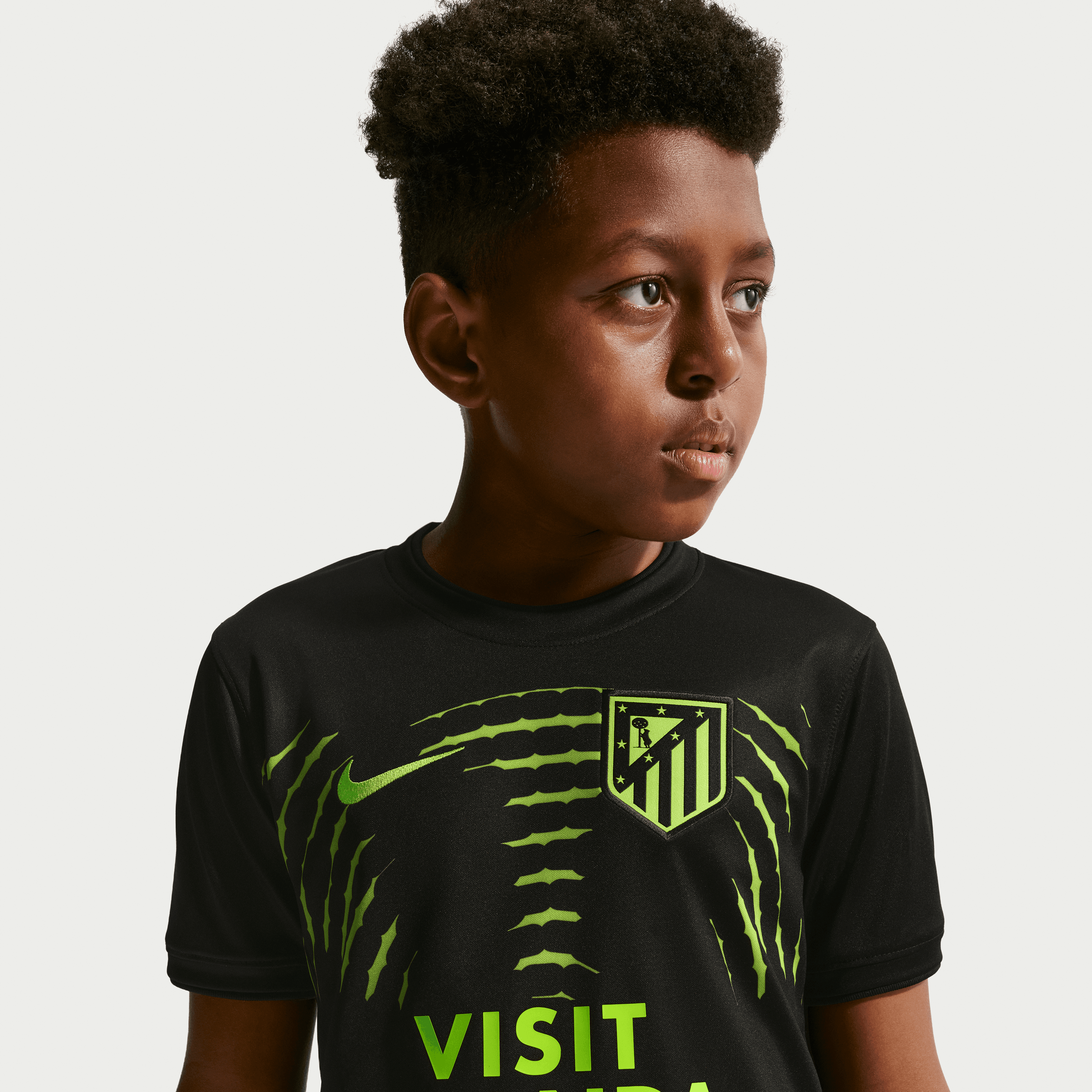 [JED] Atletico de Madrid Youth 2026/27 Away Pre-Match Jersey Top - Black