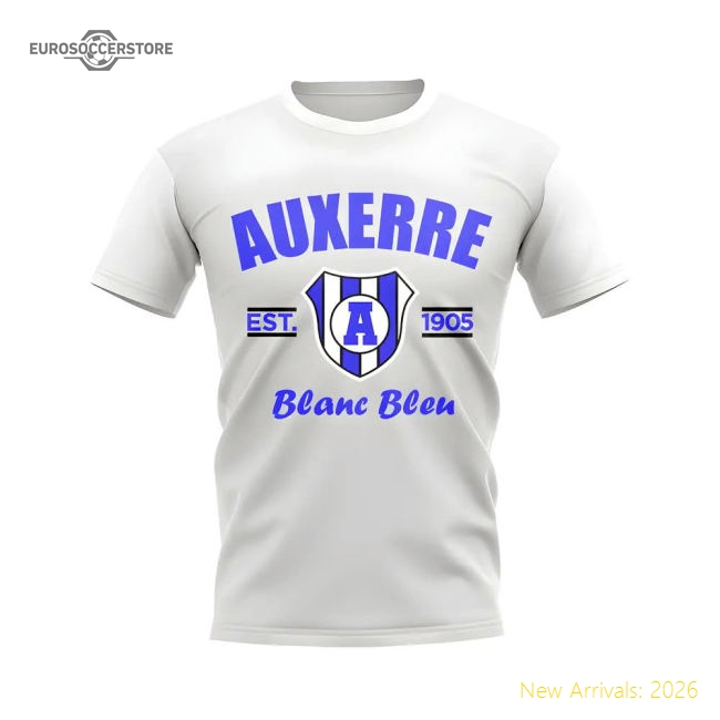 Authentic High-Quality Auxerre Established Football T-Shirt (White)
