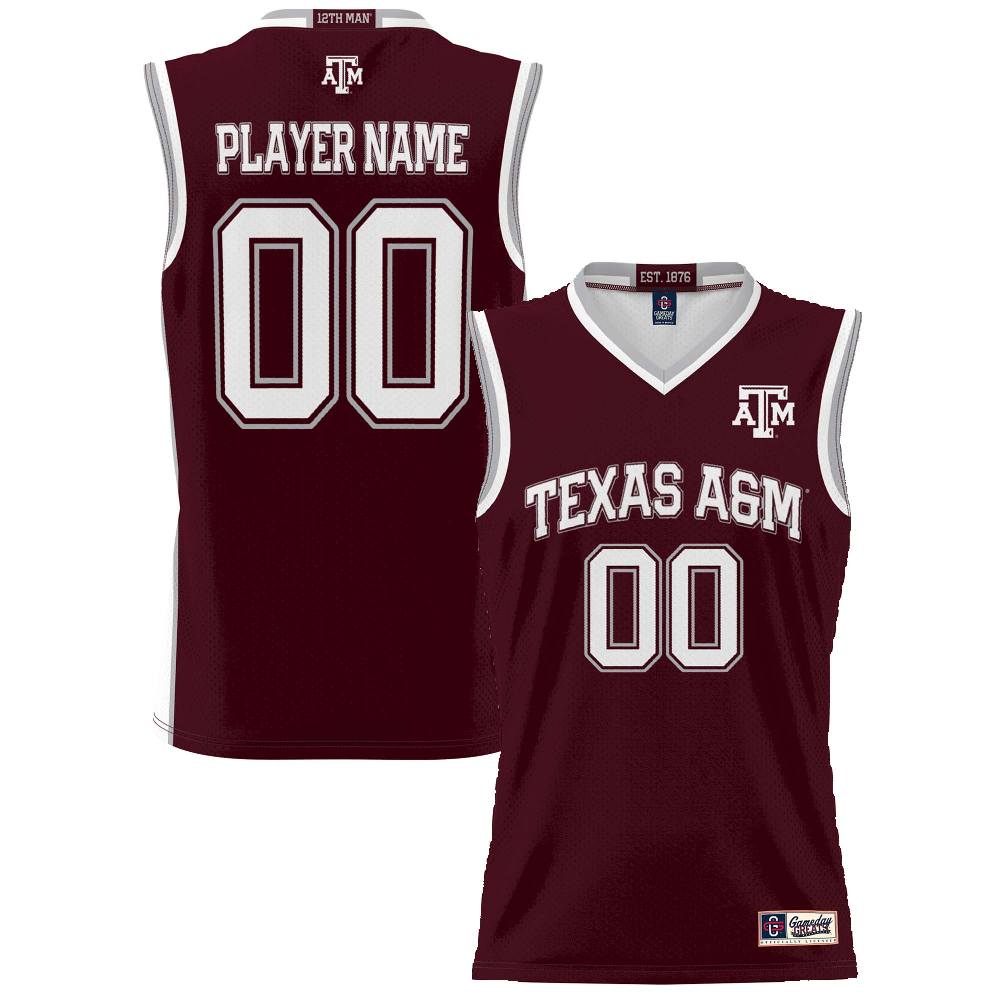 [NJP] Texas A&M Aggies GameDay Greats Youth NIL Pick-A-Player Lightweight Women's Basketball Jersey - Maroon