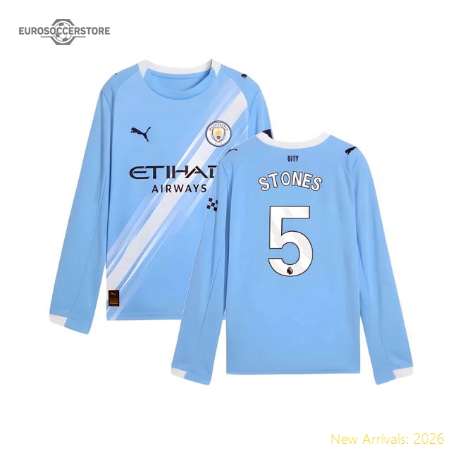 Man City Soccer Jerseys Children 2025 Home Jersey Supporter Match Day Essential