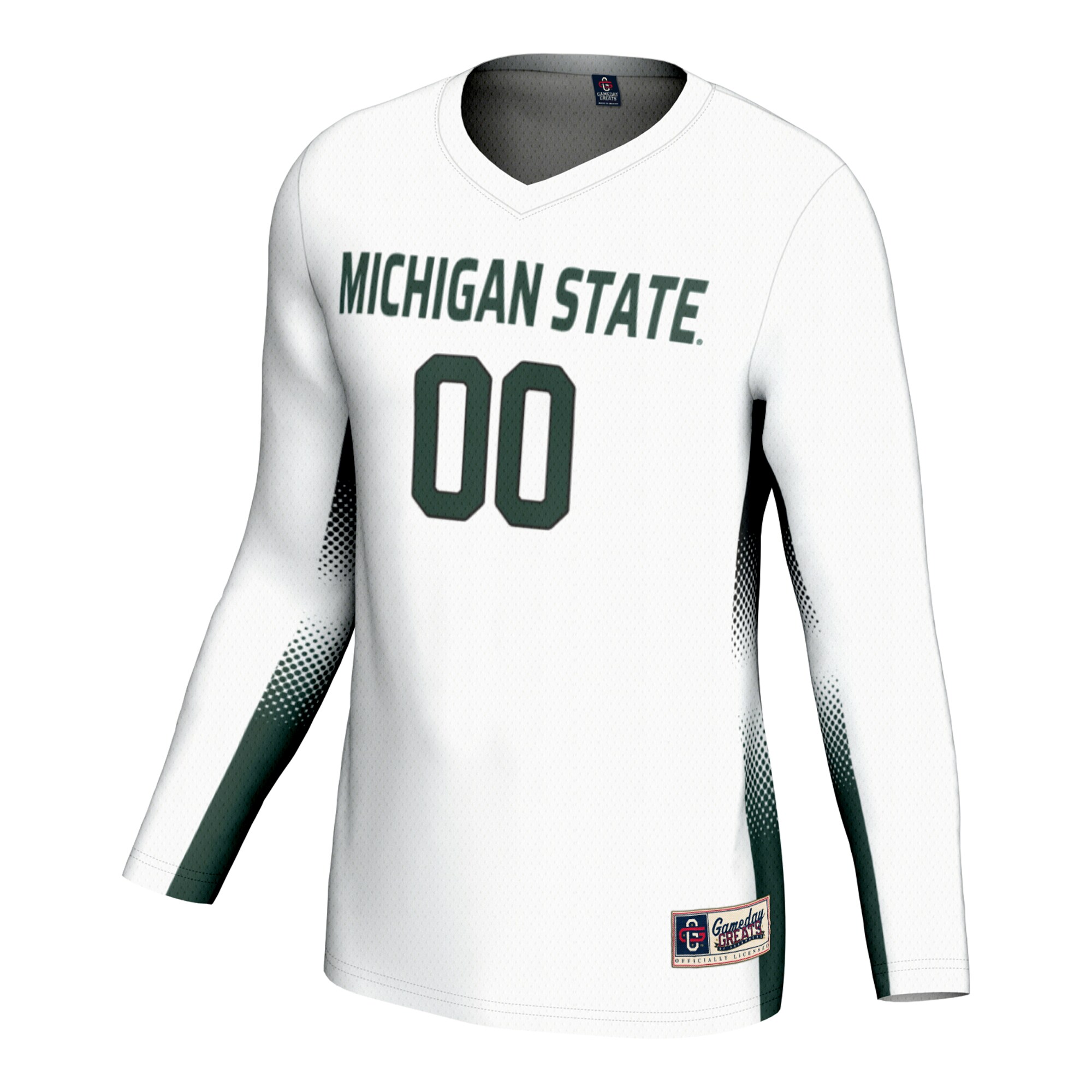 [DDG] Michigan State Spartans GameDay Greats Youth Lightweight NIL Women's Volleyball Jersey - White