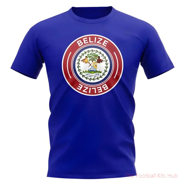 Belize Football Badge T-Shirt (Royal)