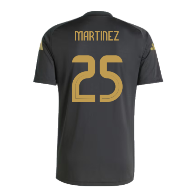 Luxury 2024-2025 La Albiceleste Pre-match Shirt (black) (martinez 25)