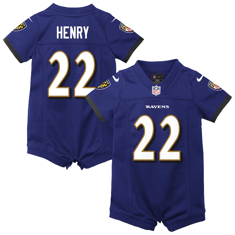 None Derrick Henry Baltimore Ravens Championship Contender Team Spi...
