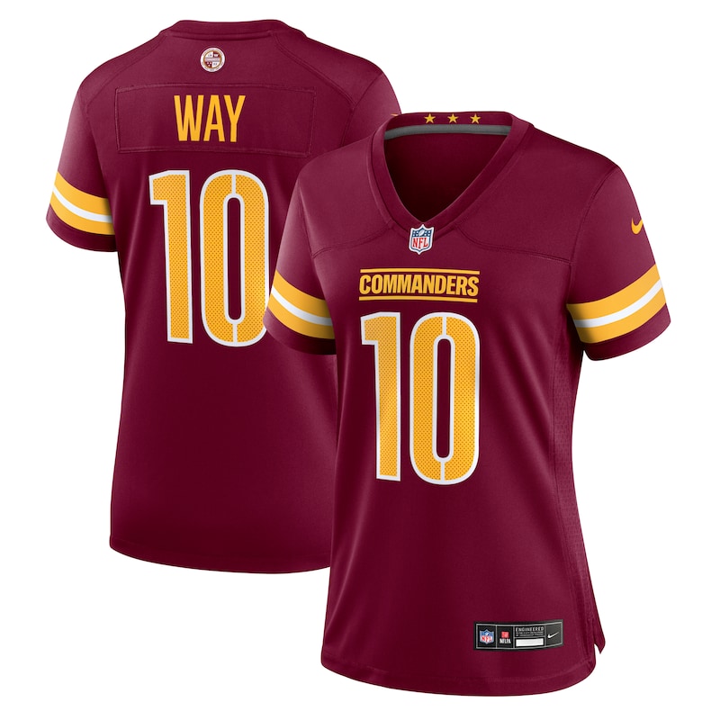 None Tress Way Team Captain WAS Commanders Pro-Level Jersey for NFL Fa
