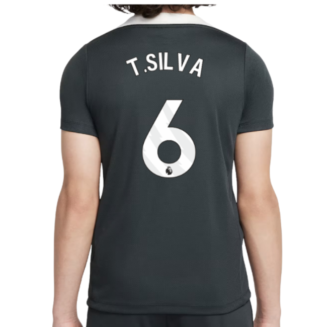 2025-2026 Chelsea Strike Training Shirt (Green) - Kids (T.Silva 6)