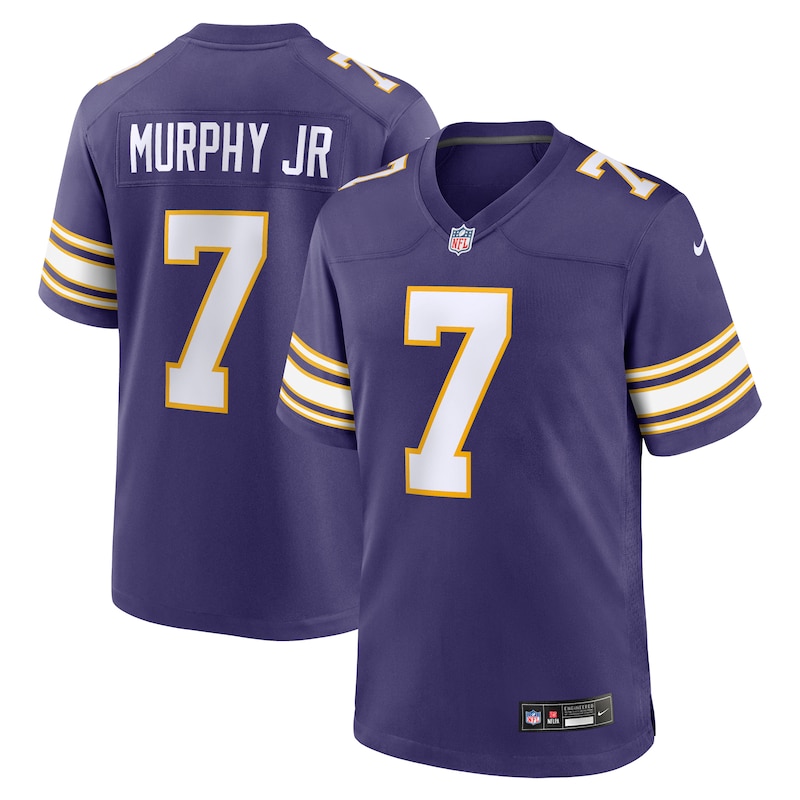 None Byron Murphy Jr. Team Captain MIN Vikings Genuine Jersey