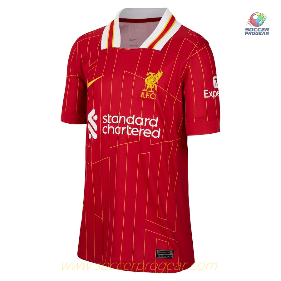 Liverpool Children's Edition Home Football Shirt Football Jersey 2024-25 Edition