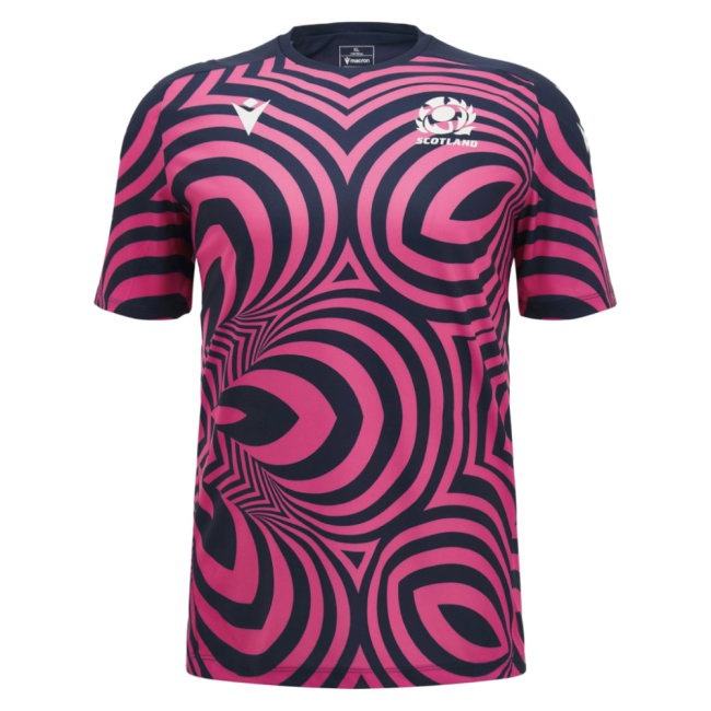 [SPK] 2026 2027 Scotland Rugby Warm Up Shirt Name) Apparel (Pink) (Your