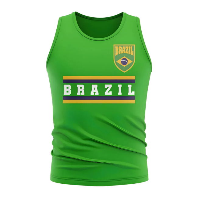 Football Brazil Core Football Country Sleeveless Tee (Green)