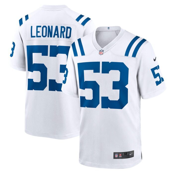 Men's Indianapolis Colts Shaquille Leonard Nike White Play...