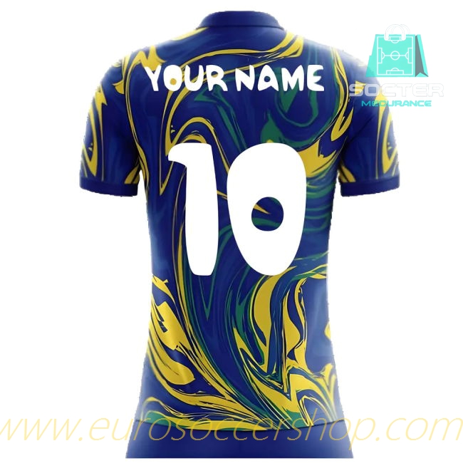 Official 2025-2026 Season Seleção Brasileira Away Kit (Your Name)