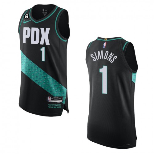 Trail Blazers Black Trail Blazers #1 Nike Jersey - Economical