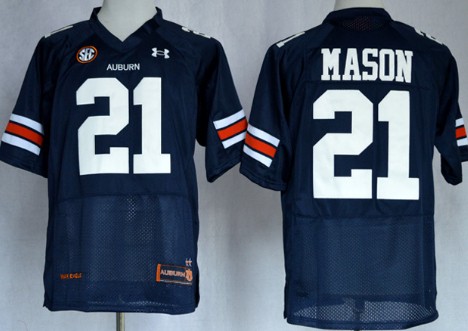 Men's None Blue 2024 college football Tre Mason #21 replica Jersey