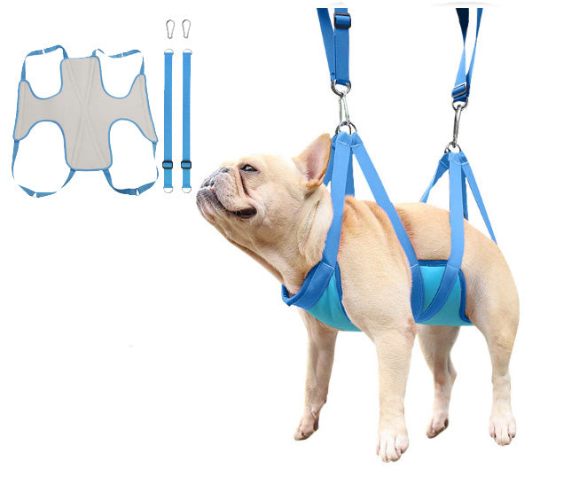 Lifestyle-Driven Easy Nail-trimming Frenchie Grooming Hammock – Conve...
