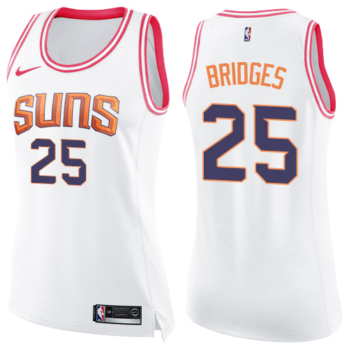 Suns #25 Mikal Bridges Superior 2024 Icon NBA Jersey - White Swingman