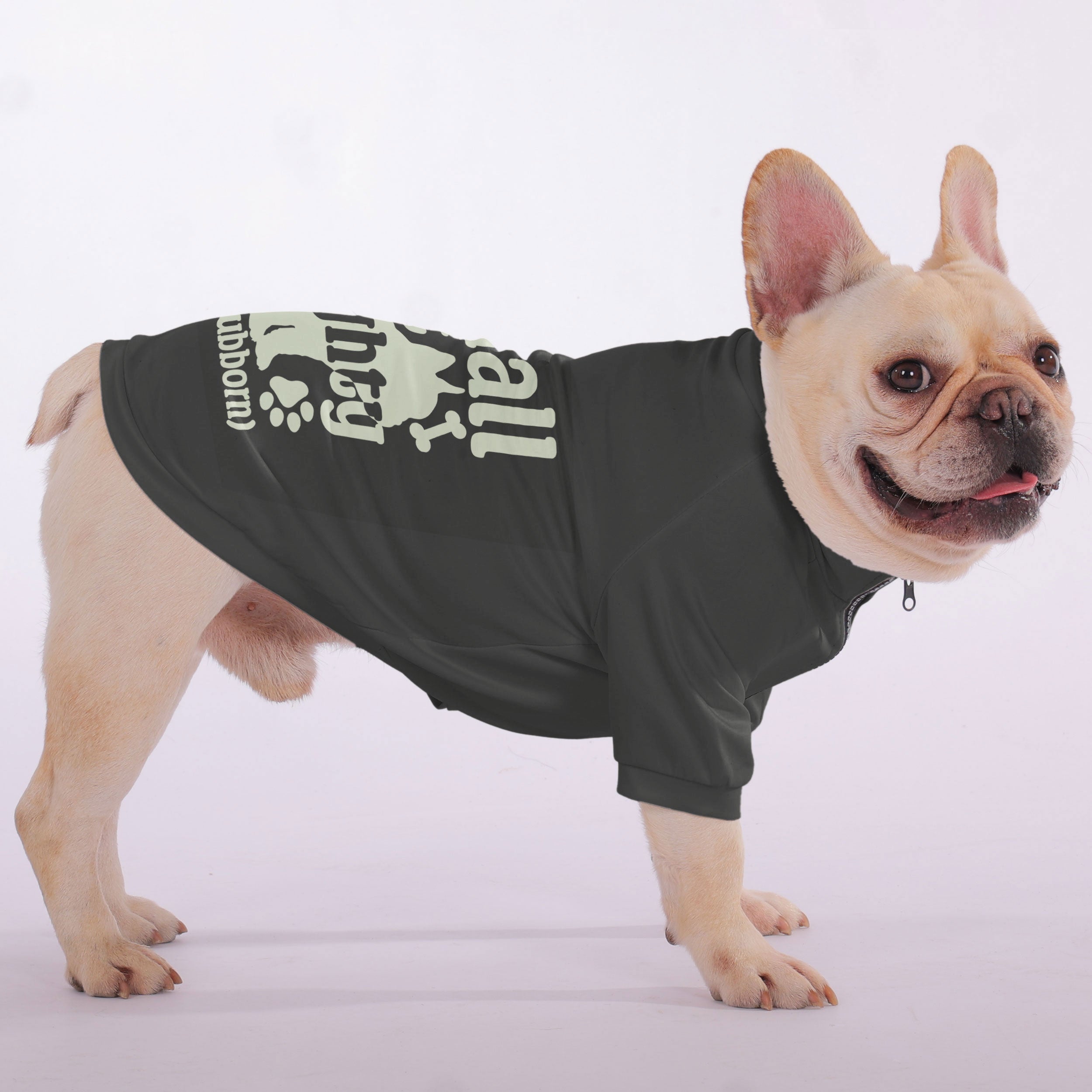 High-Quality Small But Mighty (and Stubborn) - Snuggly Zip-up Sweatsh...