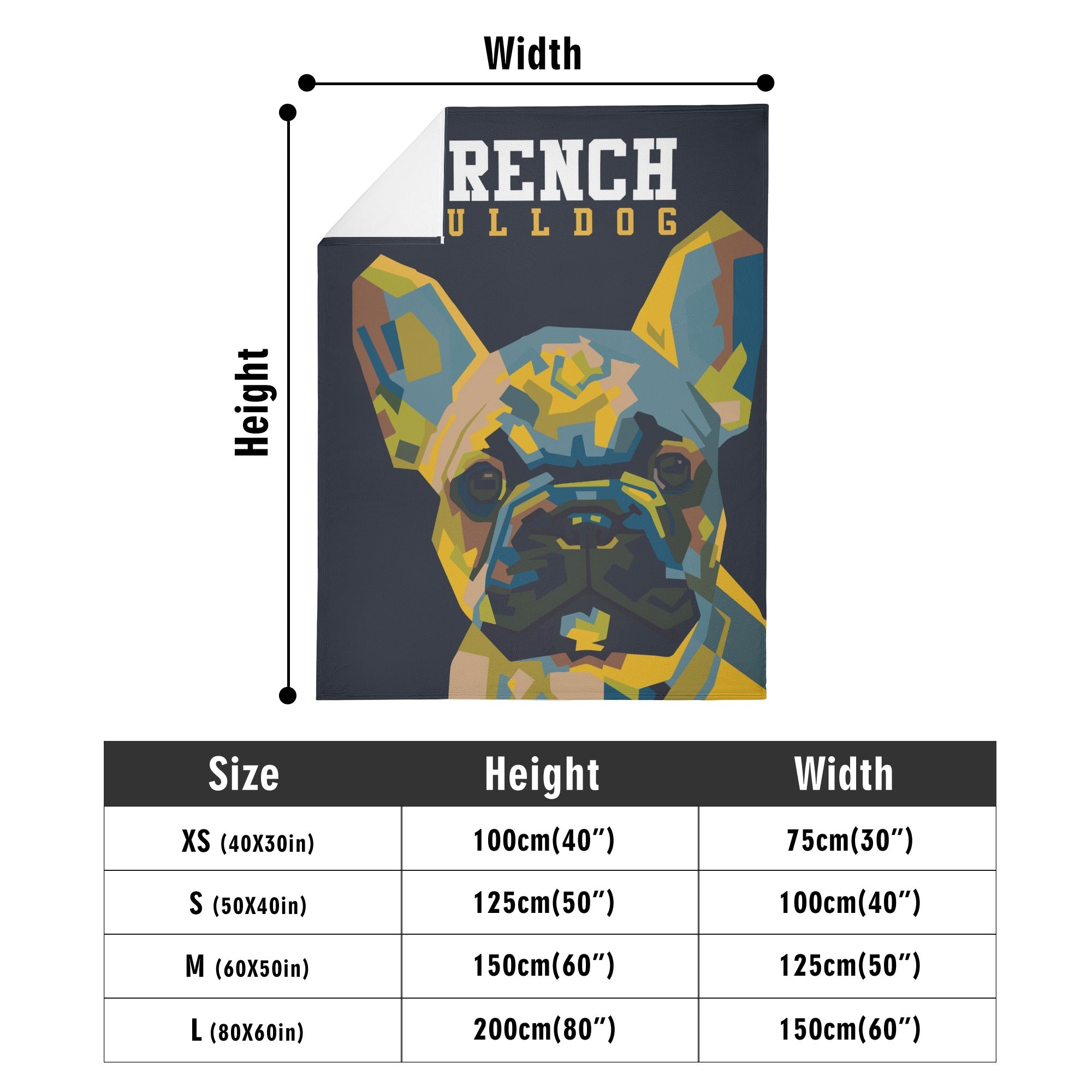 French Bulldog Rex Blanket Cute Frenchie Essential