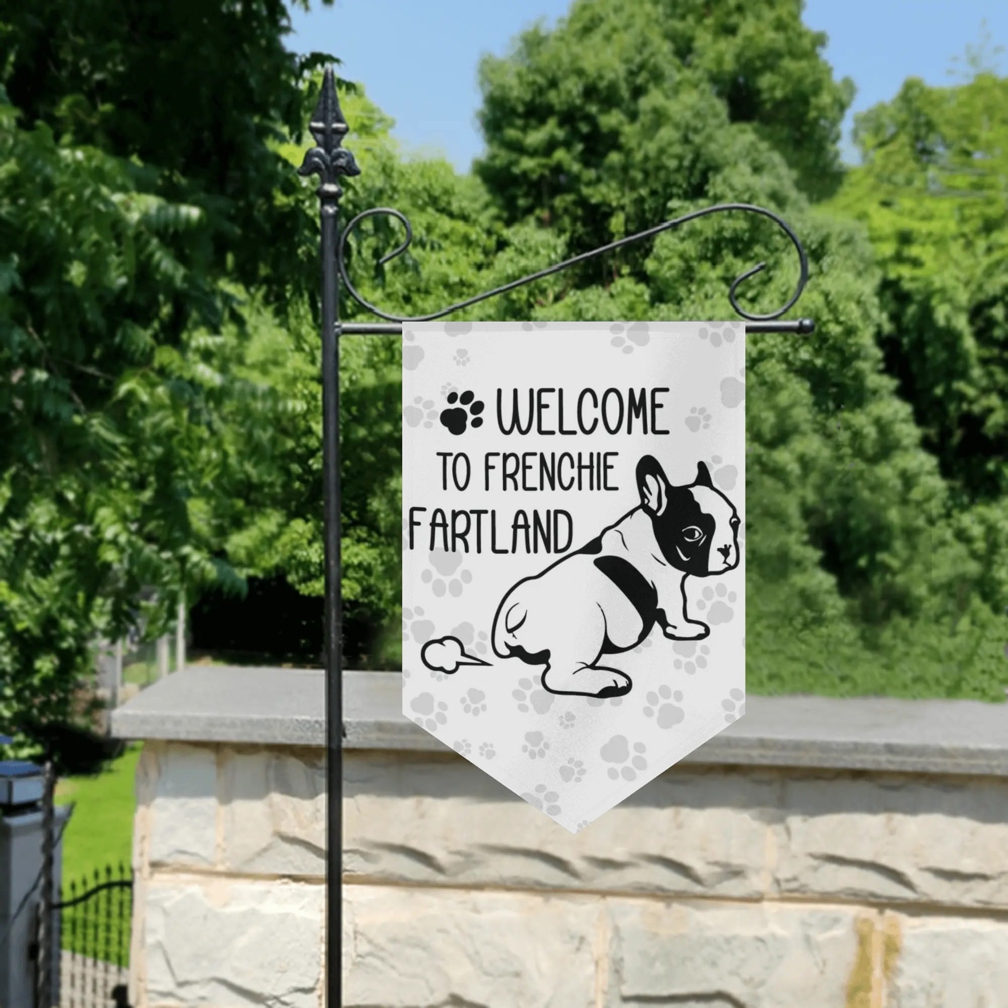 French Bulldog Maple Garden Flag Banner Frenchie Pet Item