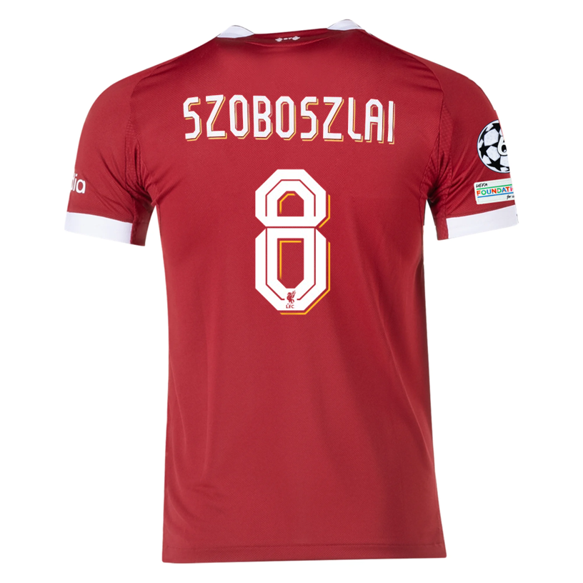 Liverpool Patches 2025-2026 UCL Home Jersey – Authentic Shirt