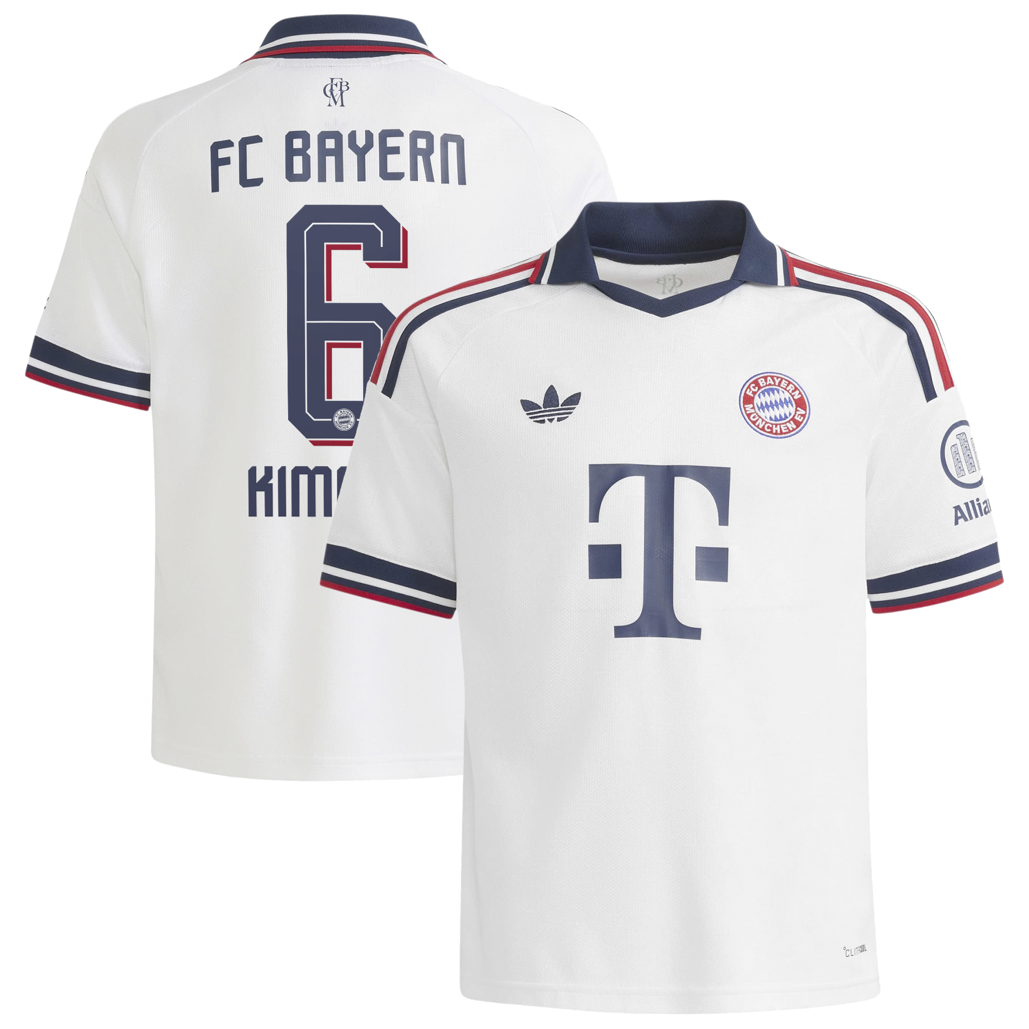 [SJH] Joshua Kimmich Bayern Munich Youth 2026/27 Away Replica Jersey - White