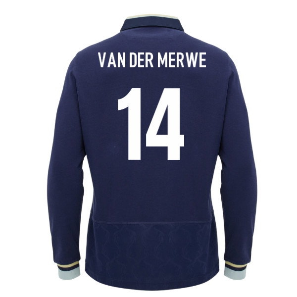 [WSG] 2026 2027 Scotland Rugby LS Cotton Shirt Der Merwe Home Uniform (Van 14)