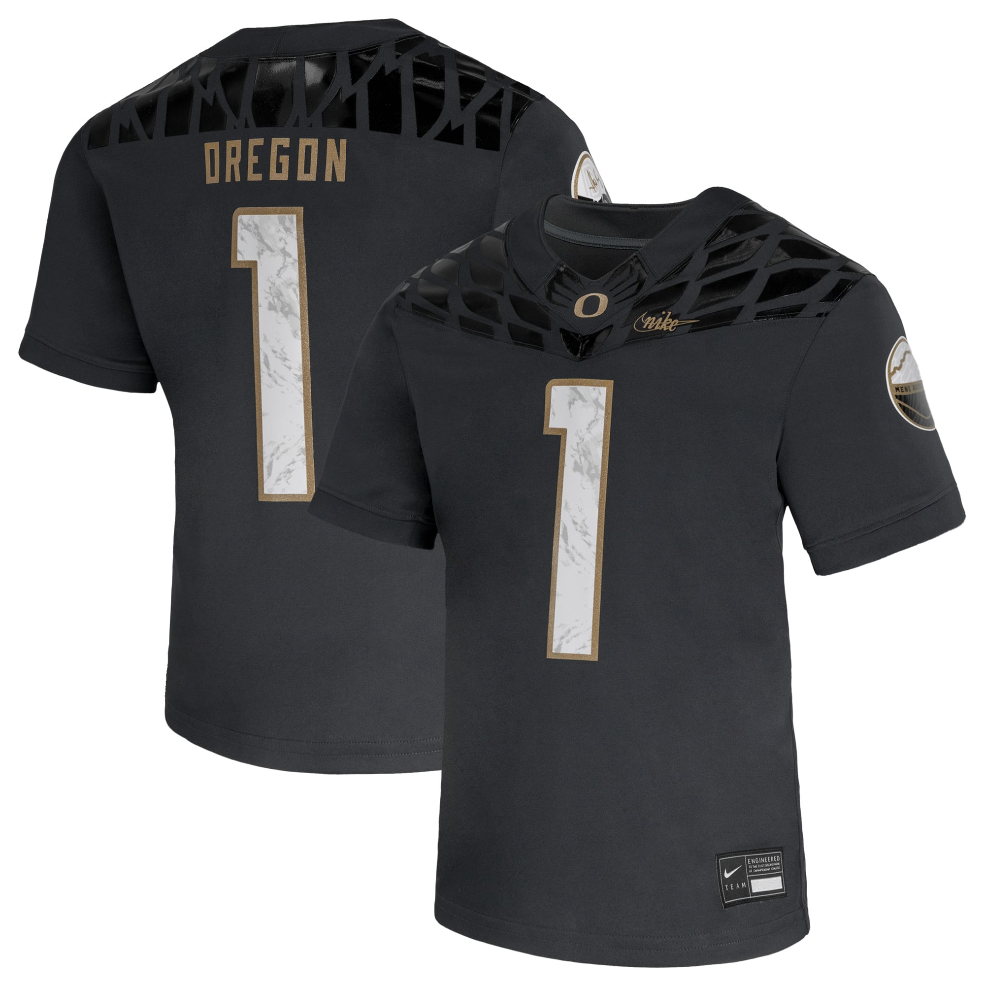 #1 Oregon Ducks Nike Preschool Shoe Duck Vapor Fusion Jersey - Anthracite