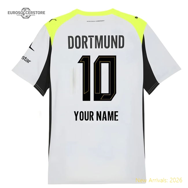2025-2026 Borussia Dortmund Away Shirt (your Name) - Economical