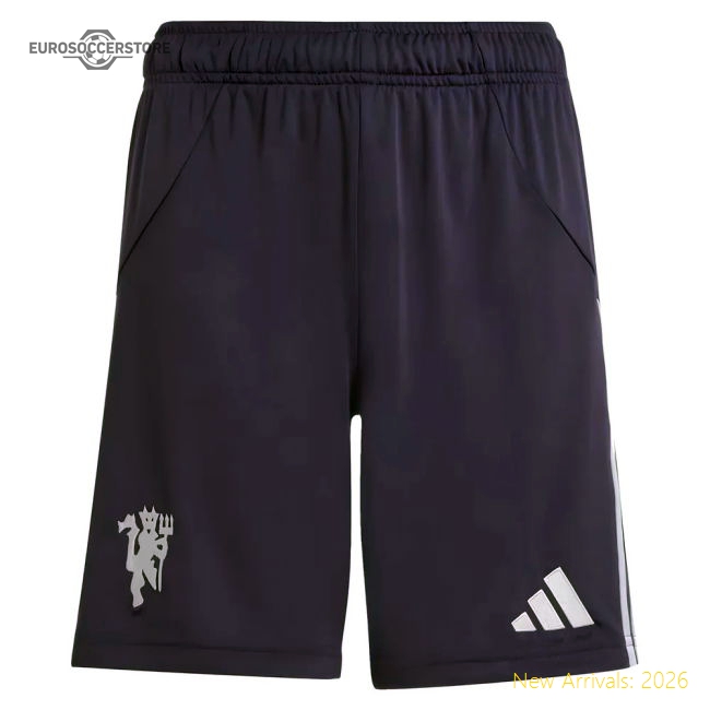 2025-2026 Man Utd Away Shorts (Aurora Plum) - Kids
