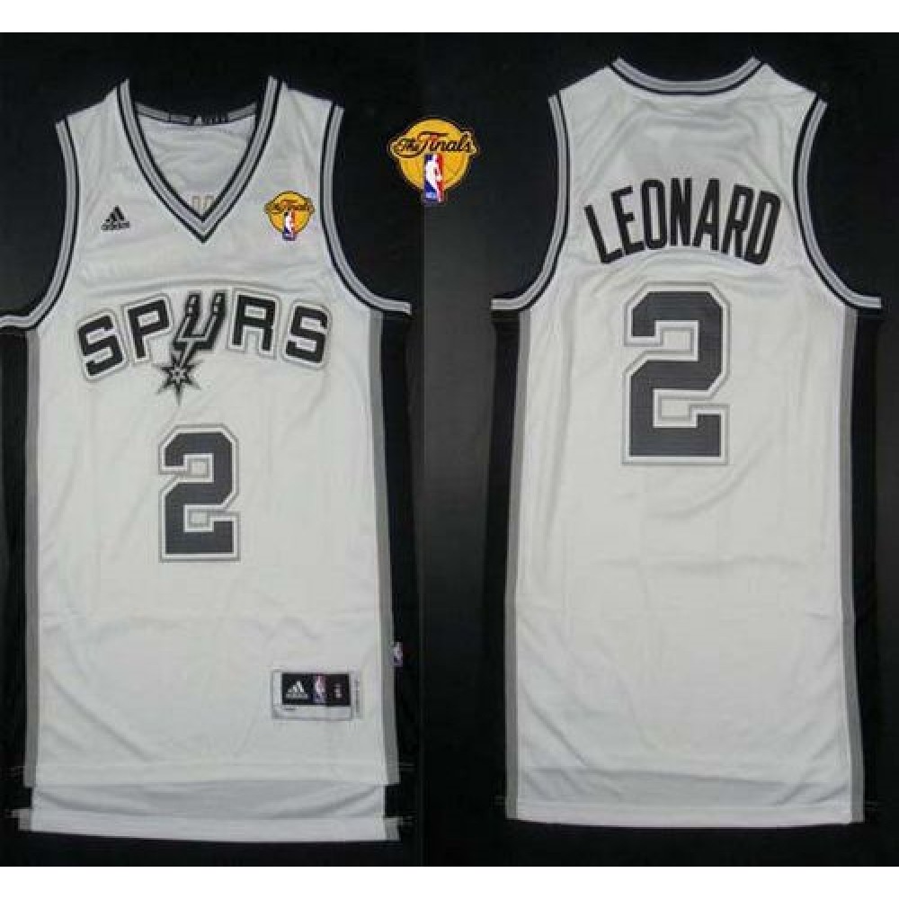 Game Day Premium Men's Spurs #2 Kawhi White Basketball Jersey