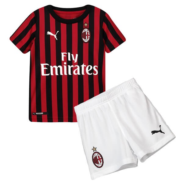 Official Kids AC Milan Home 2019-20 Soccer Suits ShirtShorts