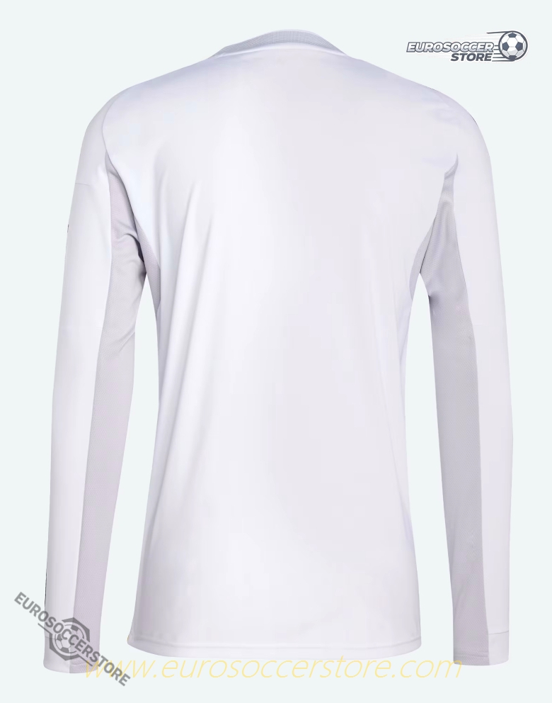 Real Madrid's 25-26 Season Home Long Sleeve Football Jersey