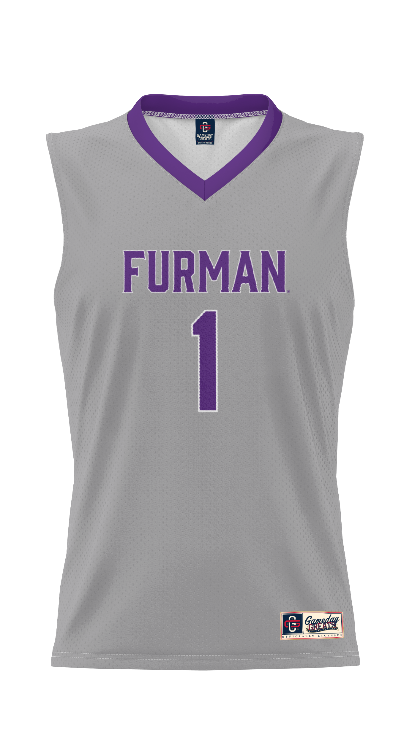 [NJP] Furman Paladins GameDay Greats Lightweight Basketball Jersey - Gray