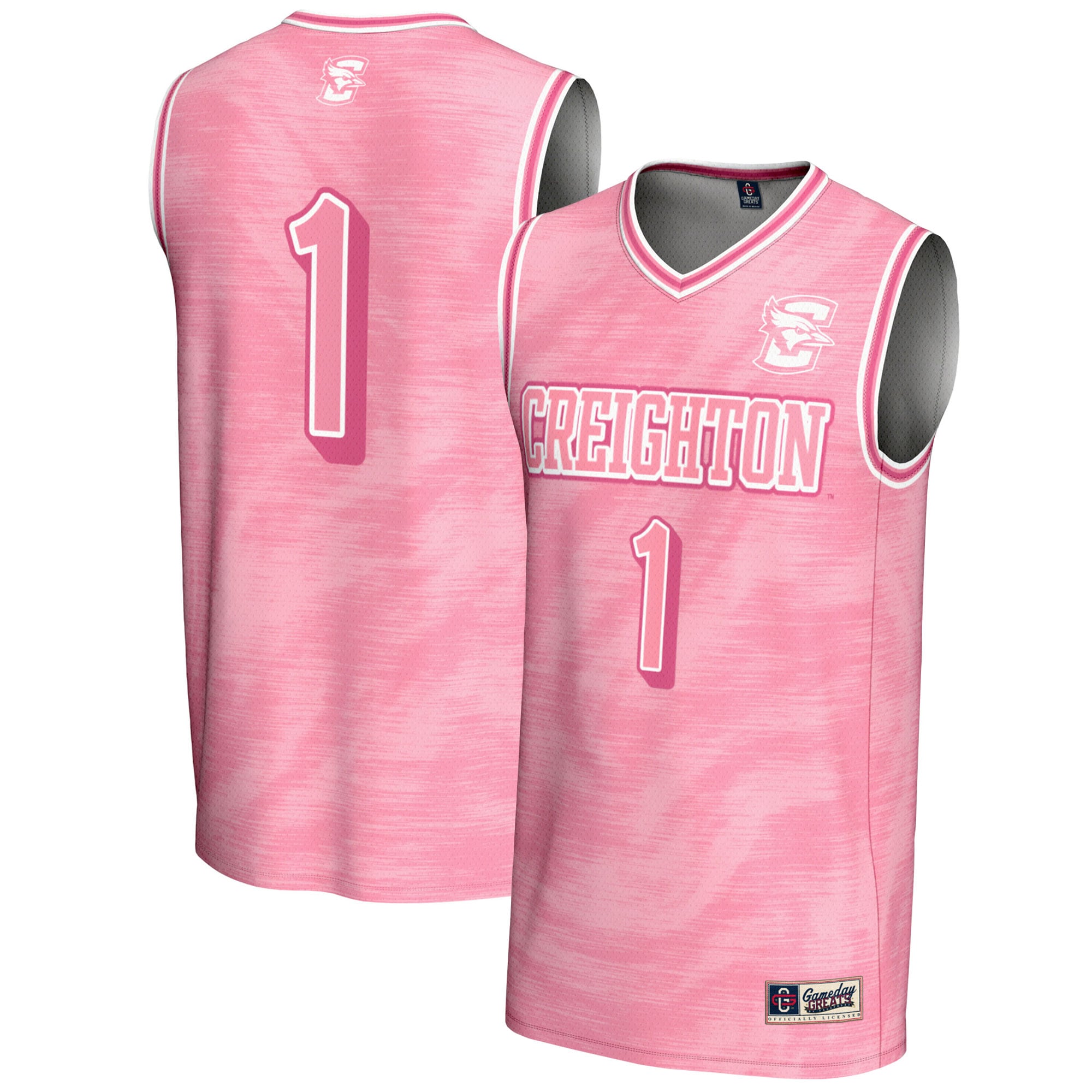 [NJP] Creighton Bluejays GameDay Greats Youth Lightweight Basketball Jersey - Pink