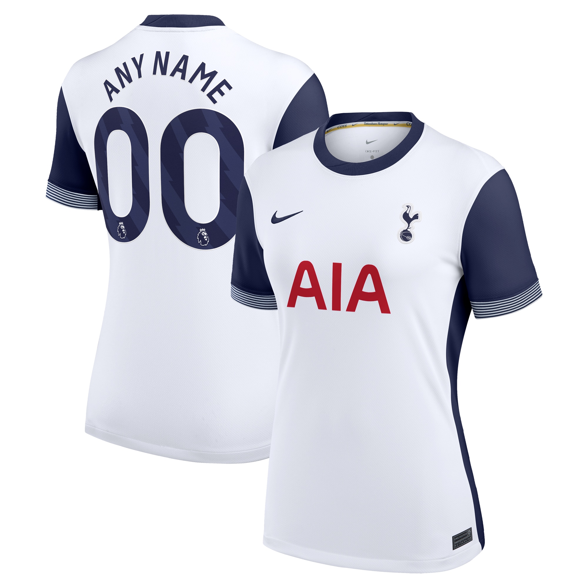 [SJH] Youth Tottenham Hotspur Women's 2024/25 Home Replica Custom Jersey - White